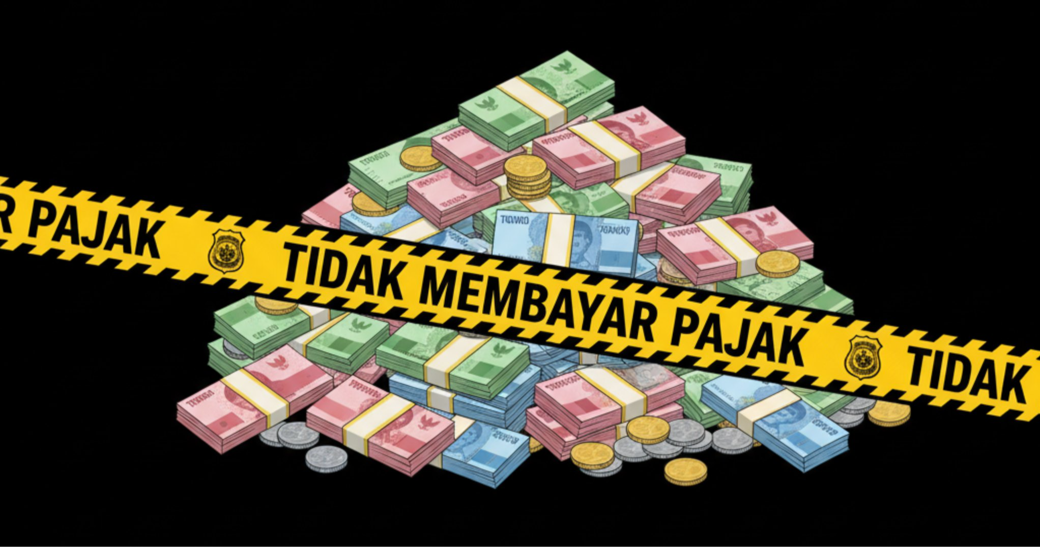 Ilustrasi tidak membayar pajak -NEXT Indonesia Center