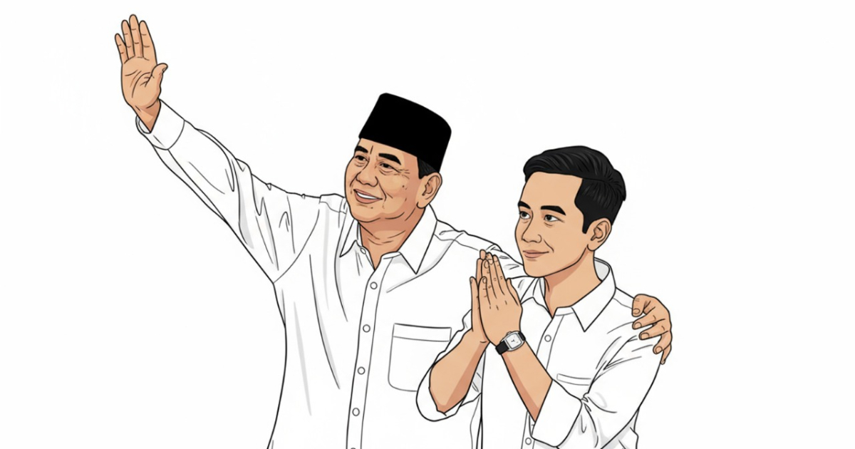 Ilustrasi Prabowo-Gibran - NEXT Indonesia Center