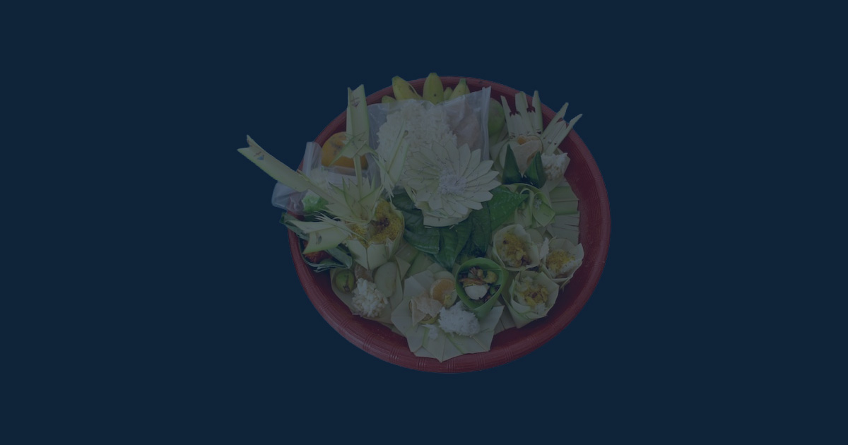 Ilustrasi sajen Bali - NEXT Indonesia Center