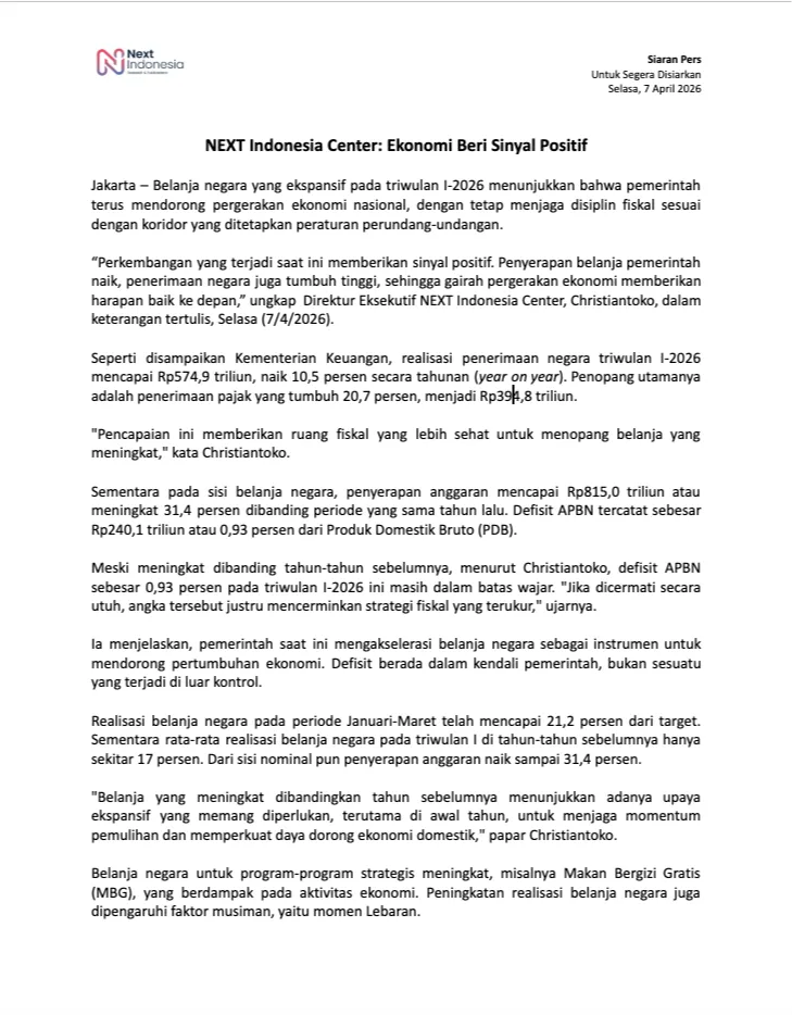 cover siaran pers Ekonomi Beri Sinyal Positif.png